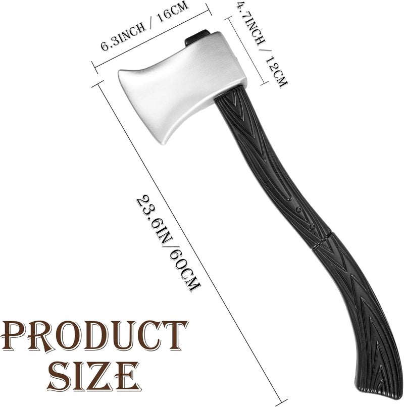 DAYSTART Fake Axe Prop for Adults Costume Accessory, Lumberjack Cosplay Axe with Detachable Handle - Image 4